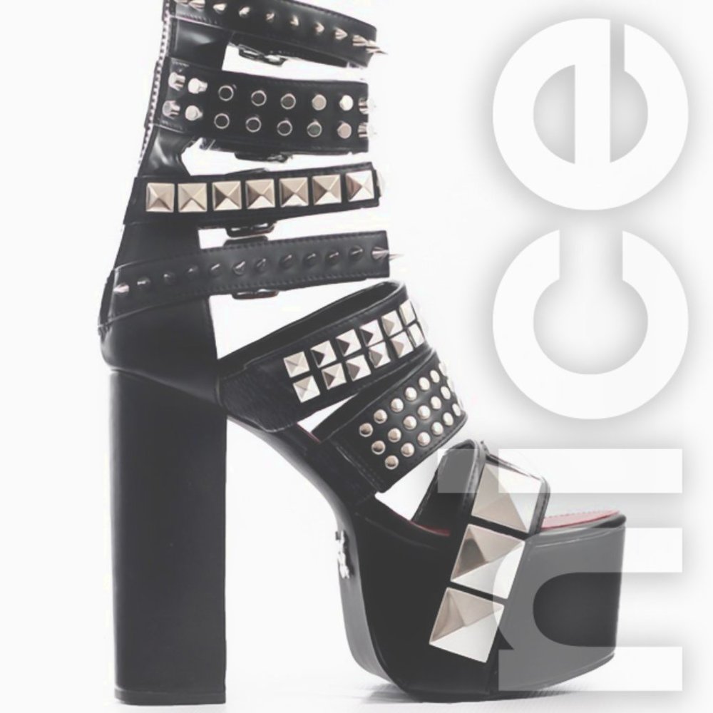 Charla Tedrick Sid Platform Boot Black - image 1